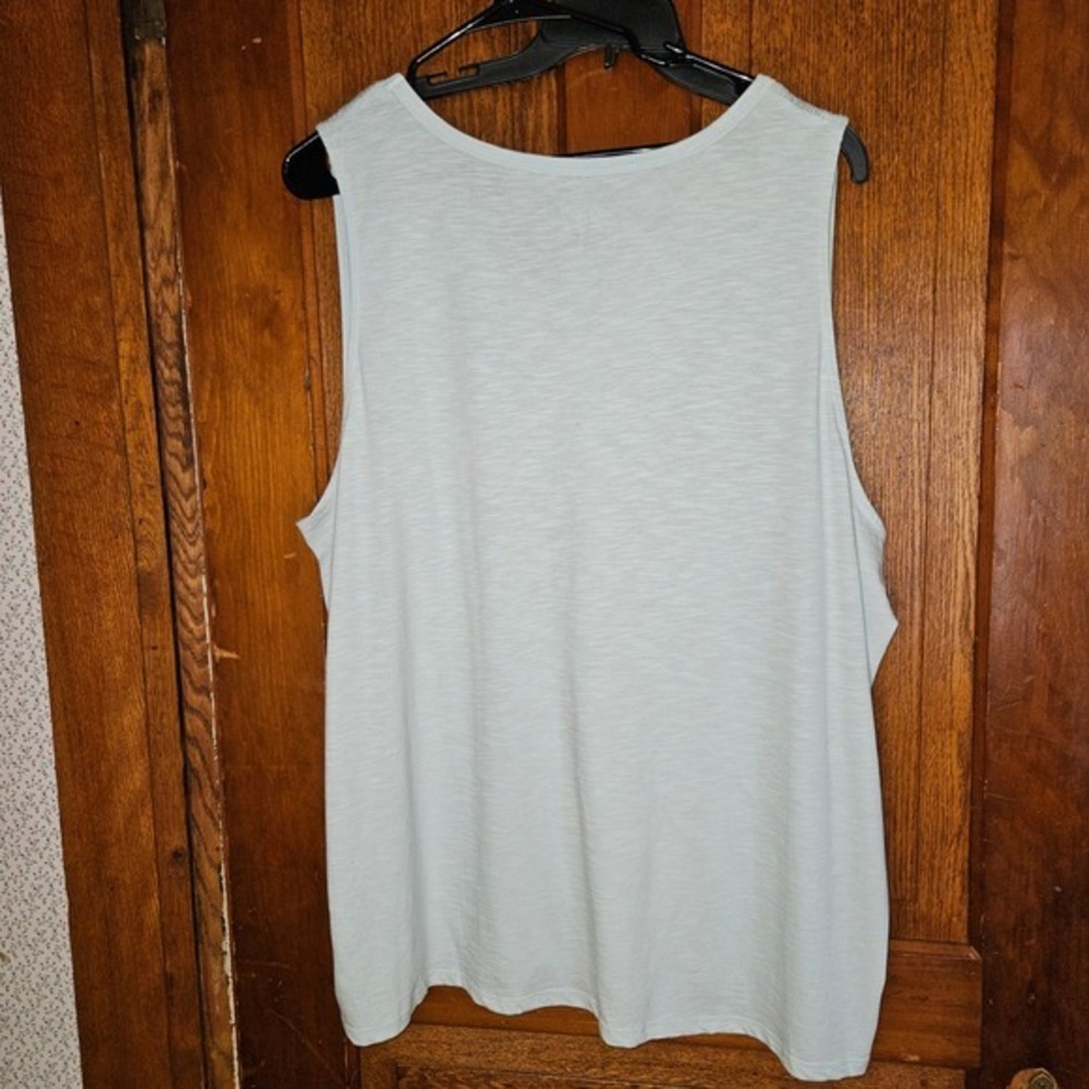 Maurices NWT Soft Blue Ribbed V‑Neck Tank 4X – Casual Everyday Essential - Picture 2 of 10